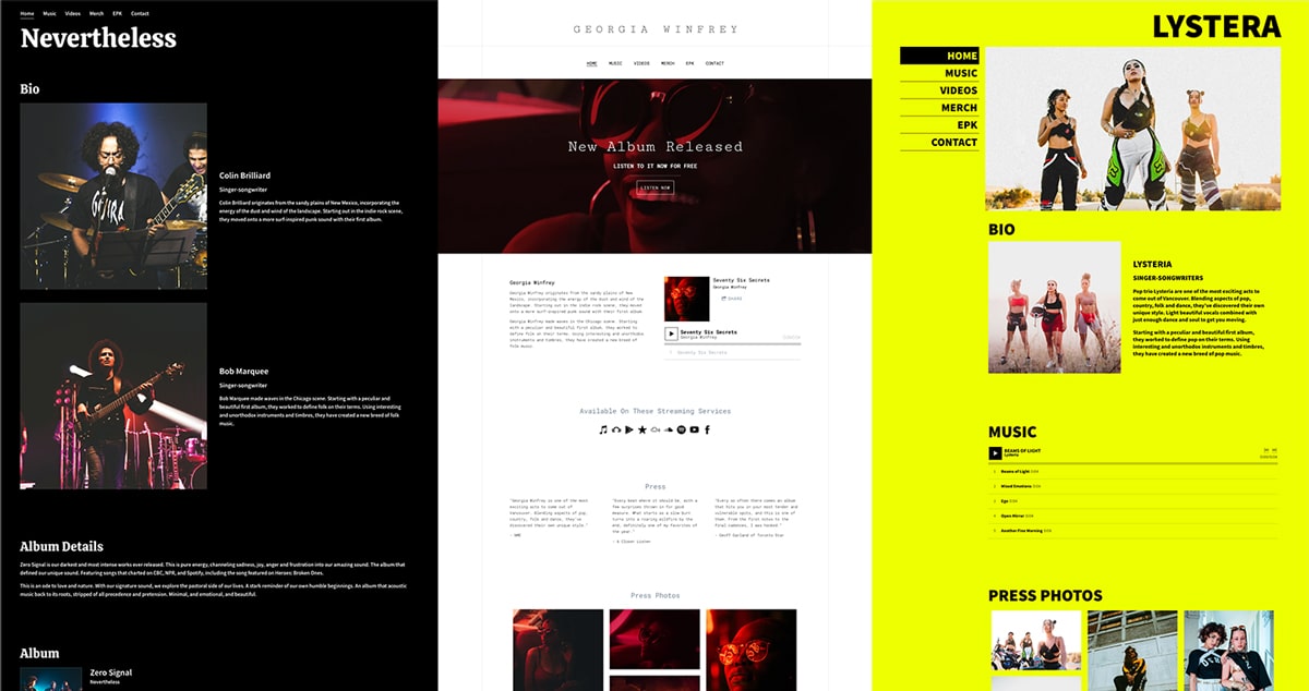 EPK - Electronic Press Kit Templates - Wrapbook