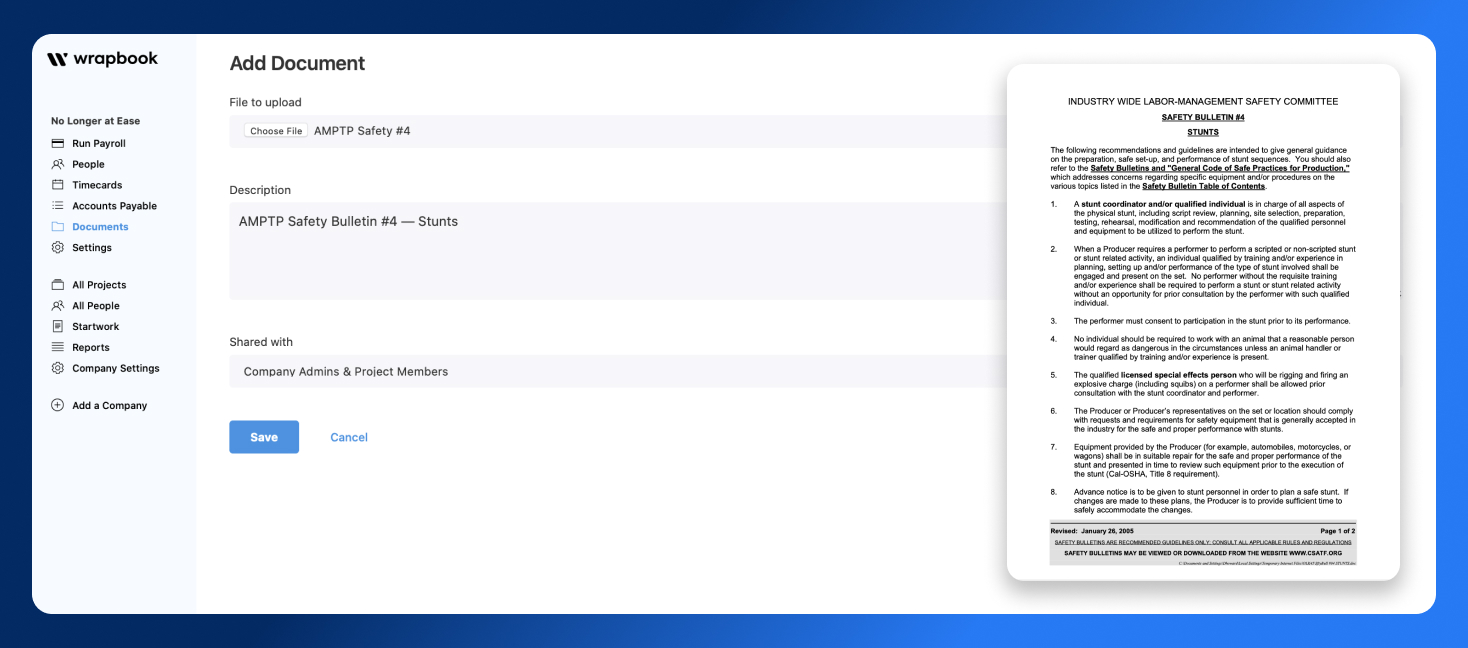 How to Use AMPTP Safety Bulletins - Product - Wrapbook