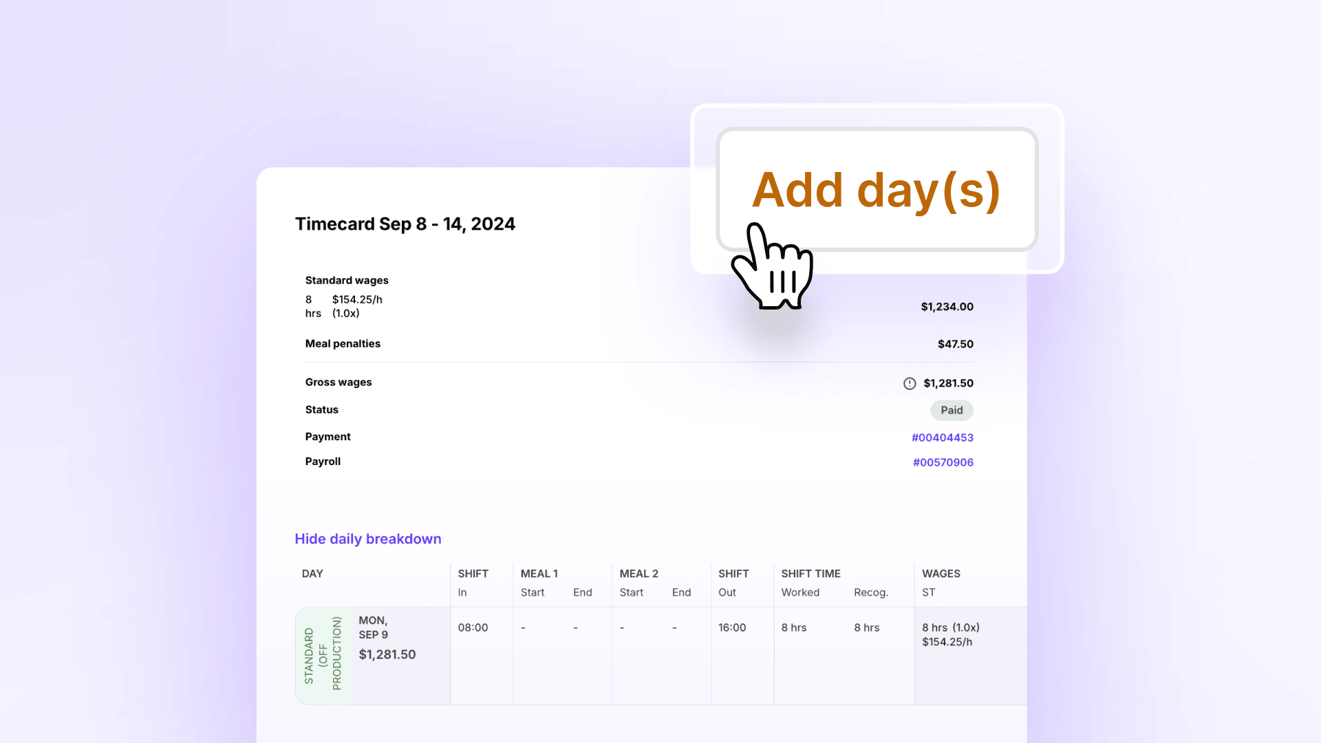 What_s New in Wrapbook - Oct 2024 - Add Shifts to Paid Timecard